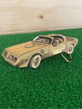 Vintage Firebird Trans Am Brass Belt Buckle Limited Edition Pontiac Collectible